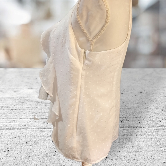 Attention white lined dressy tank size S - Picture 3 of 10